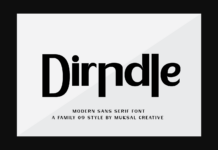 Dirndle Font Poster 1