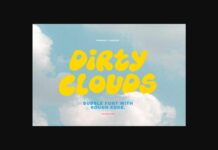 Dirty Clouds Font Poster 1