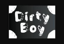 Dirty Boy Font Poster 1