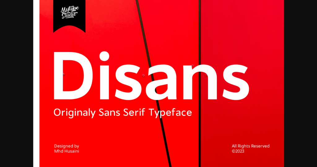 Disans Font Poster 3