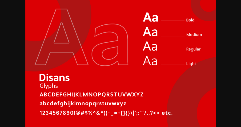 Disans Font Poster 4