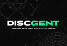 Discgent Font Poster 1