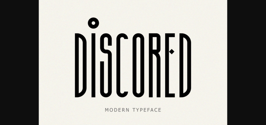 Discored Font Poster 3