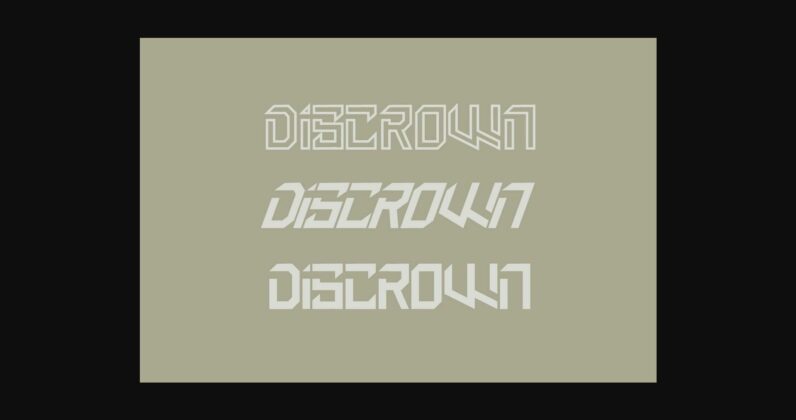 Discrown Font Poster 4