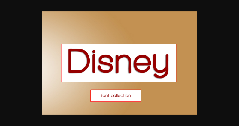 Disney Font Poster 3