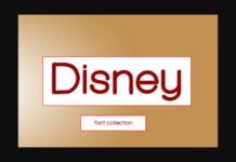Disney Font Poster 1