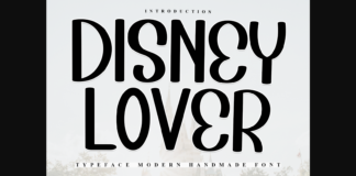 Disney Lover Font Poster 1