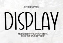 Display Font Poster 1