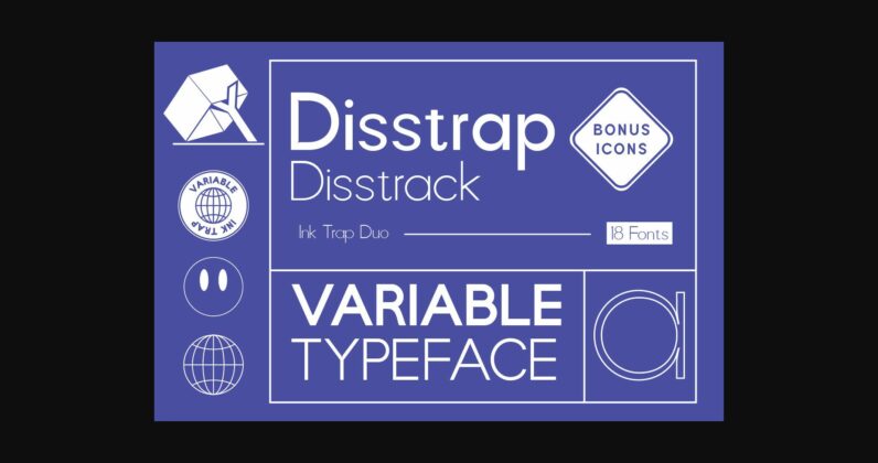 Disstrap and Disstrack Font Poster 3