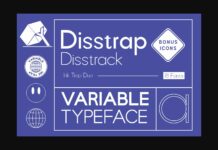 Disstrap and Disstrack Font Poster 1