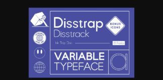Disstrap and Disstrack Font Poster 1