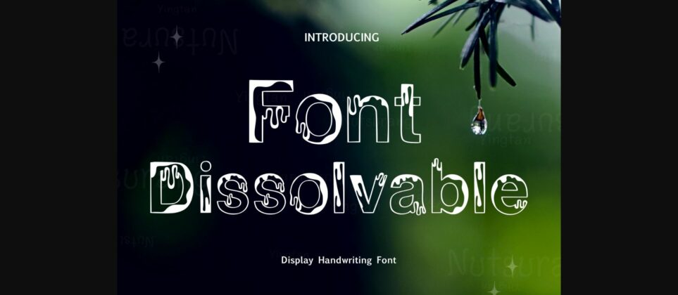 Dissolvable Font Poster 3