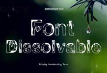 Dissolvable Font Poster 1