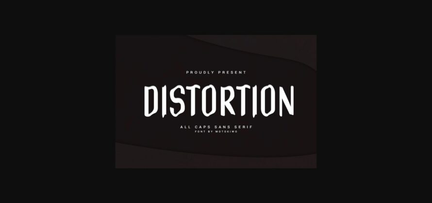 Distortion Font Poster 3