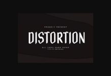 Distortion Font Poster 1