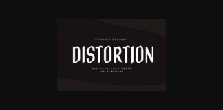 Distortion Font Poster 1