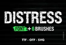 Distress College Grunge Font Distress College Grunge Font Poster 1