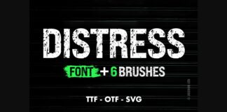 Distress College Grunge Font Poster 1