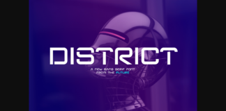 District Font Poster 1