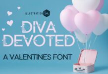 Diva Devoted Font Poster 1