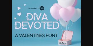 Diva Devoted Font Poster 1