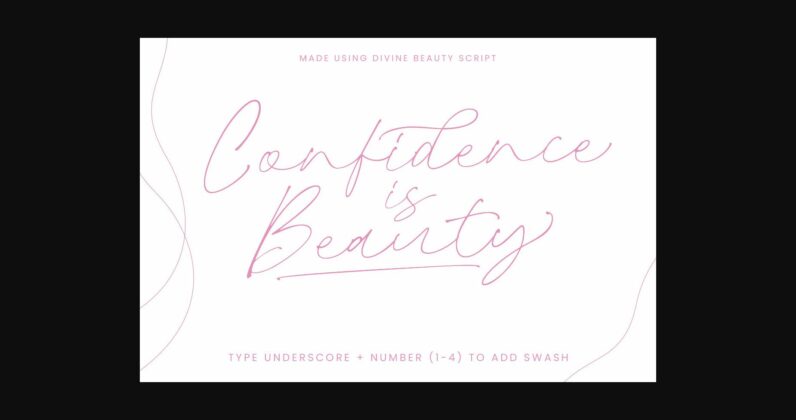 Divine Beauty Font Poster 10