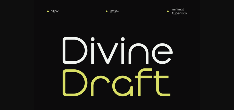 Divine Draft Font Poster 3