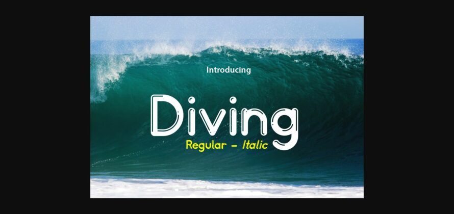 Diving Font Poster 3