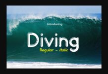 Diving Font Poster 1