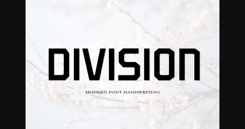 Division Font Poster 3