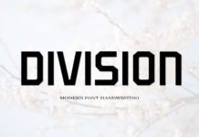 Division Font Poster 1