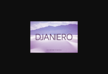 Djaniero Font Poster 1