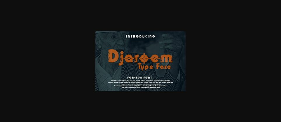 Djaroem Font Poster 3