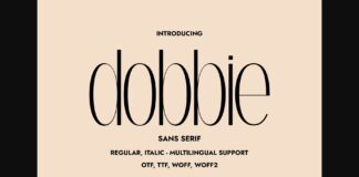 Dobbie Font Poster 1