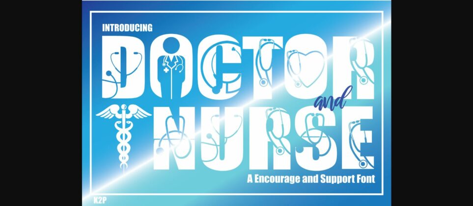 Doctor and Nurse Font Poster 3