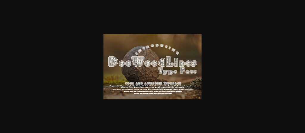 DoeWoodLines Font Poster 1