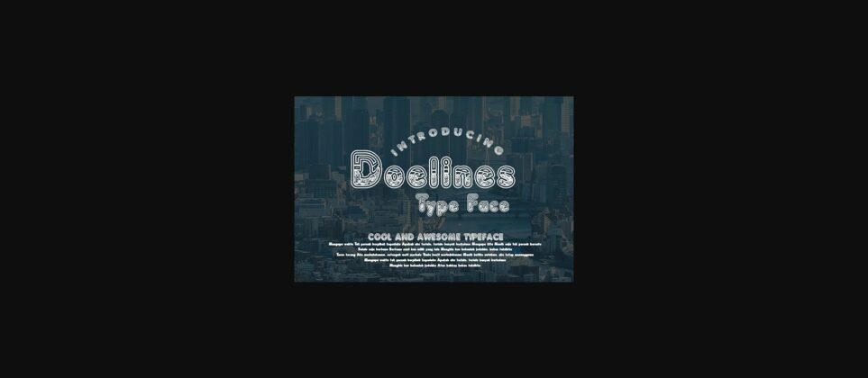 Doelines Font Poster 3