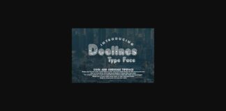 Doelines Font Poster 1