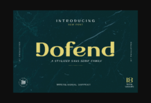 Dofend Font Poster 1