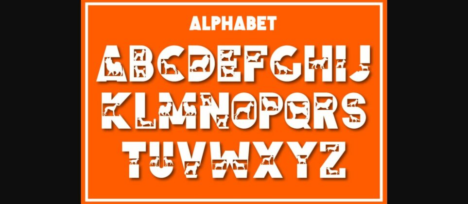 Dog Font Poster 4