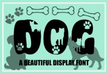 Dog Font Poster 1