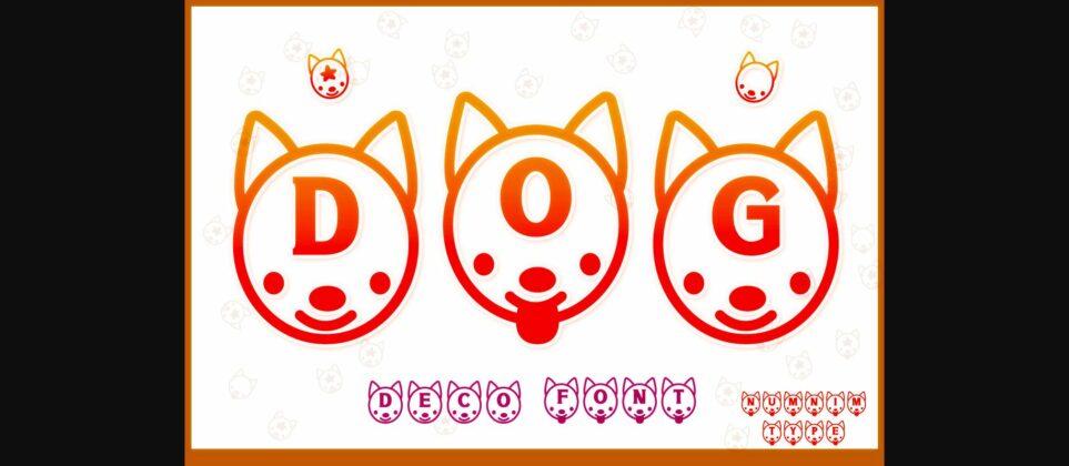 Dog Font Poster 3