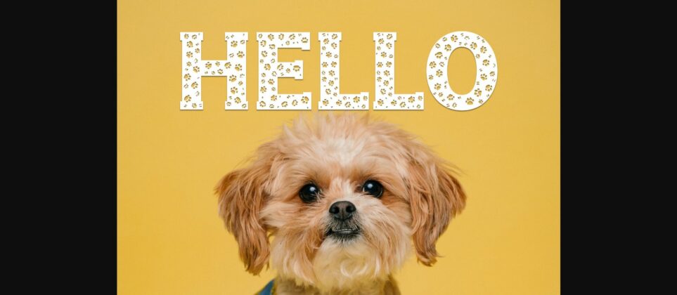 Dog Font Font Poster 6