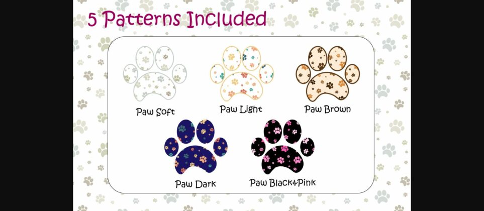 Dog Paws Font Poster 8