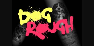 Dog Rough Font Poster 1