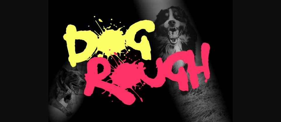 Dog Rough Font Poster 1