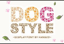 Dog Style Font Font Poster 1