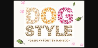 Dog Style Font Font Poster 1