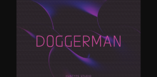 Doggerman Font Poster 1