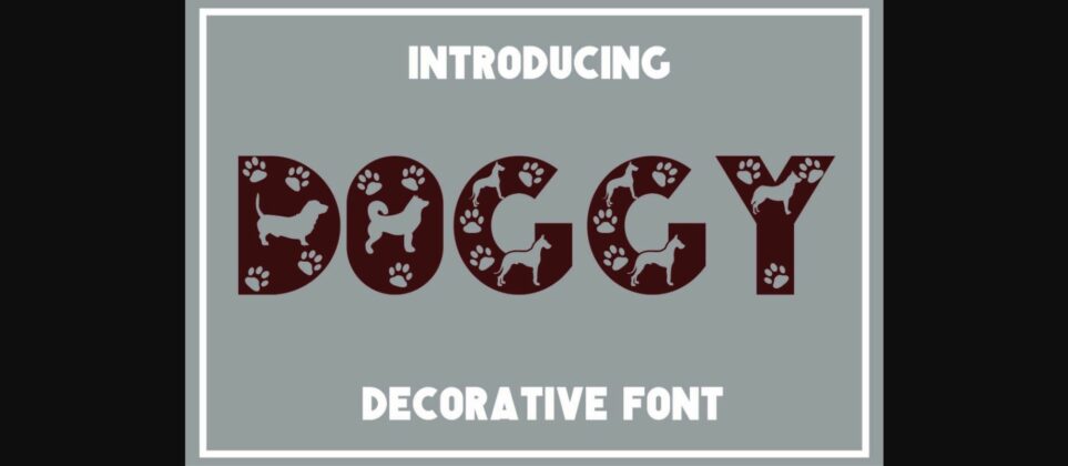 Doggy Font Poster 3